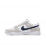 Nike Dunk Low White Grey Navy Aqua Mini Swoosh