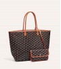 Сумка Goyard Saint Louis PM Bag Black & Tan