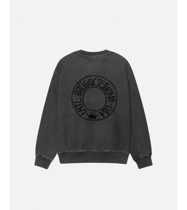 Stussy Buana Crew Pigment Dyed Black