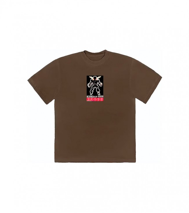 Travis Scott Blackout Tee Brown