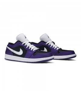 Кроссовки Air Jordan 1 Low Court Purple Black - ???? ?20