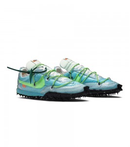 Off-White x Nike Wmns Waffle Racer Vivid Sky - Фото №2