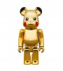 Bearbrick Pikachu 100% & 400% Set Gold Chrome Ver.