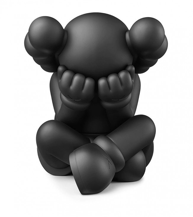 KAWS Separated Vinyl Figure Black 19,5 см
