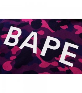 Худи BAPE Color Camo Hoodie Purple - Фото №2
