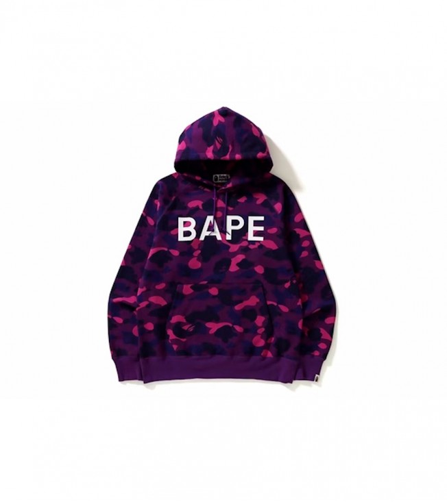 Худи BAPE Color Camo Hoodie Purple