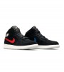 Кроссовки Air Jordan 1 Mid Multi Color Swoosh Black GS
