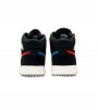 Кроссовки Air Jordan 1 Mid Multi Color Swoosh Black GS