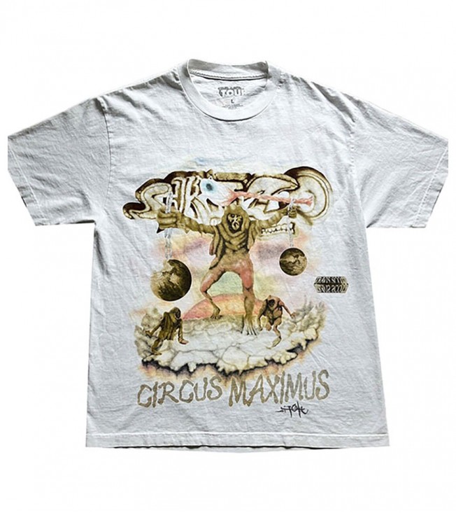 Футболка Travis Scott Utopia Tour Skitzo Circus Maximus Tee White