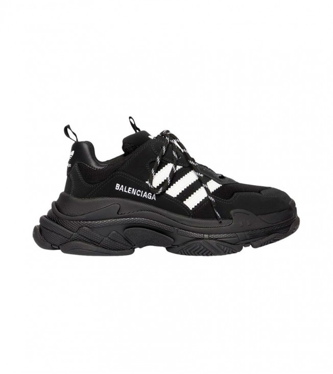 Balenciaga x adidas Triple S Black White