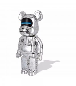 Bearbrick x BAPE x Hajime Sorayama Baby Milo 1000% Silver - ???? ?20