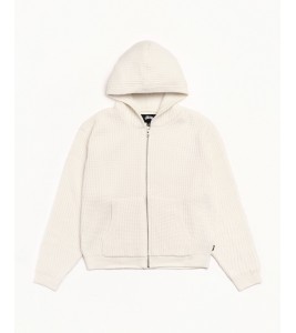 Свитер Stussy Waffle Cashmere Zip Hood Sweater Ivory