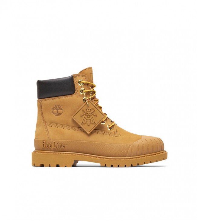 Timberland 6 Boot Premium Bee Line Rubber Toe WP Wheat Nubuck WMNS