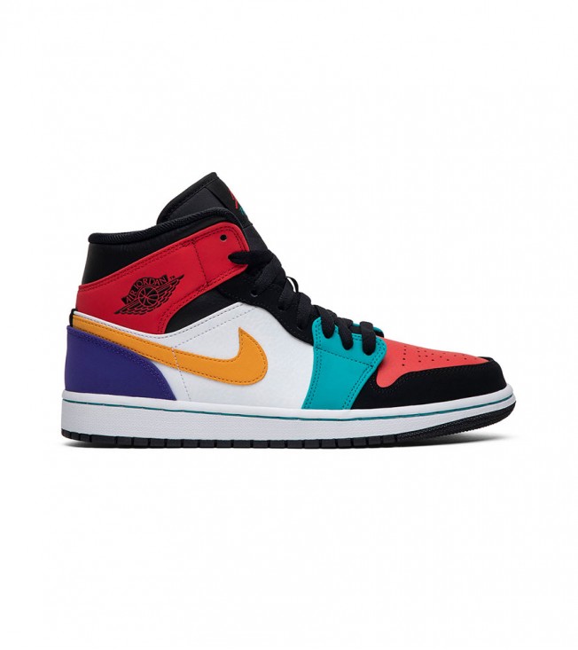 Кроссовки Air Jordan 1 Mid Bred Multi-Color
