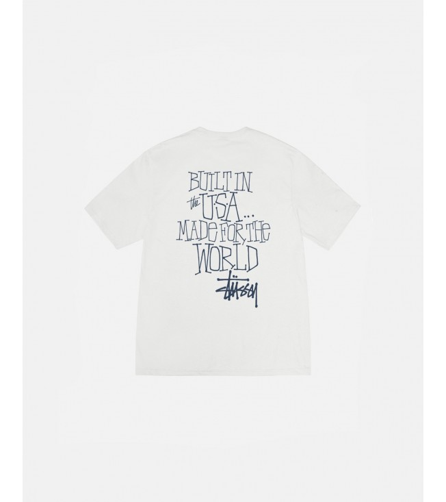 Stussy Built In Usa Tee Pigment Dyed Natural