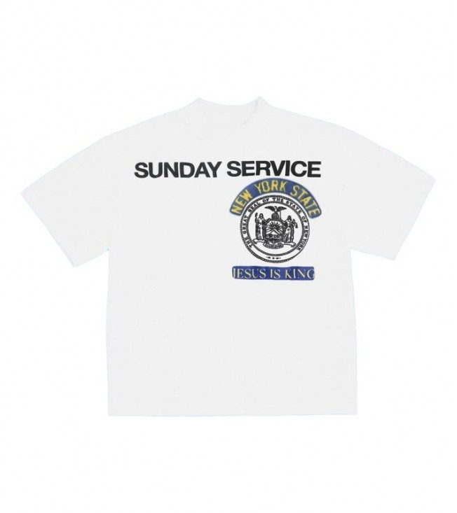 Футболка Kanye West Sunday Service New York III White