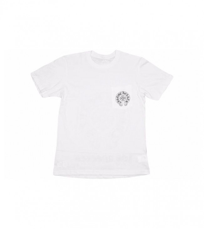 Футболка Chrome Hearts Horse Shoe Logo Pocket T-Shirt White