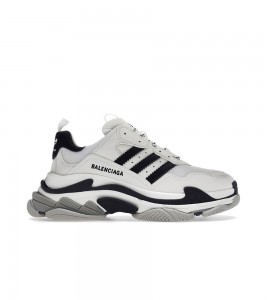 Balenciaga x adidas Triple S White Black