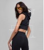 Топ Alo Yoga Seamless Two Tone Black