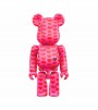 Bearbrick x Hide Pink Heart 100% & 400% Set