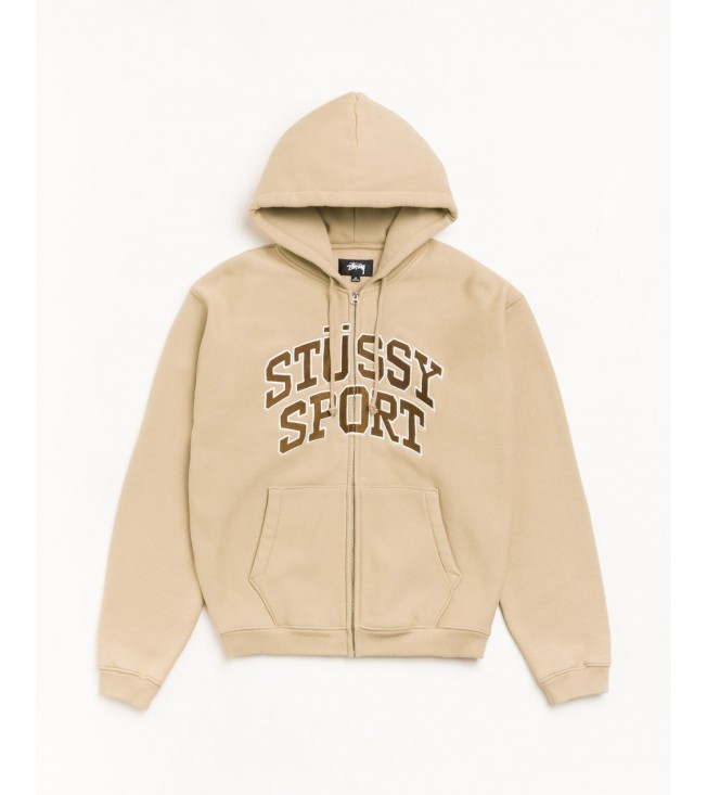 Худи Stussy Stüssy Sport Zip Hoodie Tan
