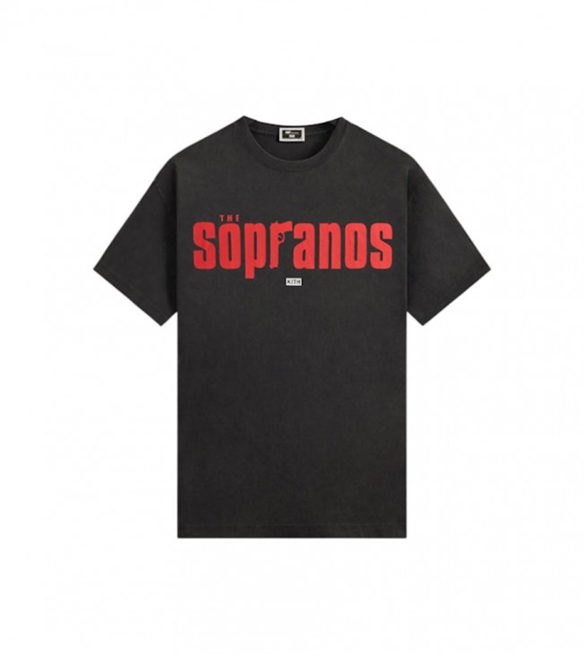 Футболка Kith x The Sopranos Main Logo Vintage Black