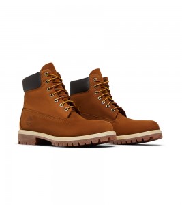 Timberland Premium 6 Inch Lace Up Waterproof Dark Wheat Nubuck - Фото №2