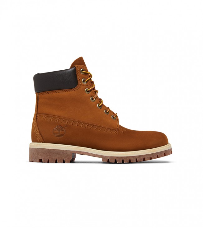 Timberland Premium 6 Inch Lace Up Waterproof Dark Wheat Nubuck