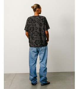 Футболка Stussy Lazy Floral Tee Vintage Black - ???? ?20