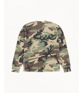 Свитер Stussy Pigment Dyed Ls Thermal Camo - ???? ?20