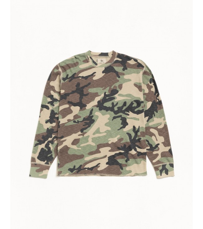 Свитер Stussy Pigment Dyed Ls Thermal Camo