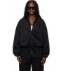 Куртка Fear Of God Essentials Black Holiday Faux-Suede Fleece Vintage Track Jacket