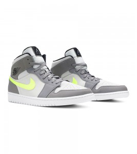 Кроссовки Air Jordan 1 Mid Gunsmoke Volt - ???? ?20