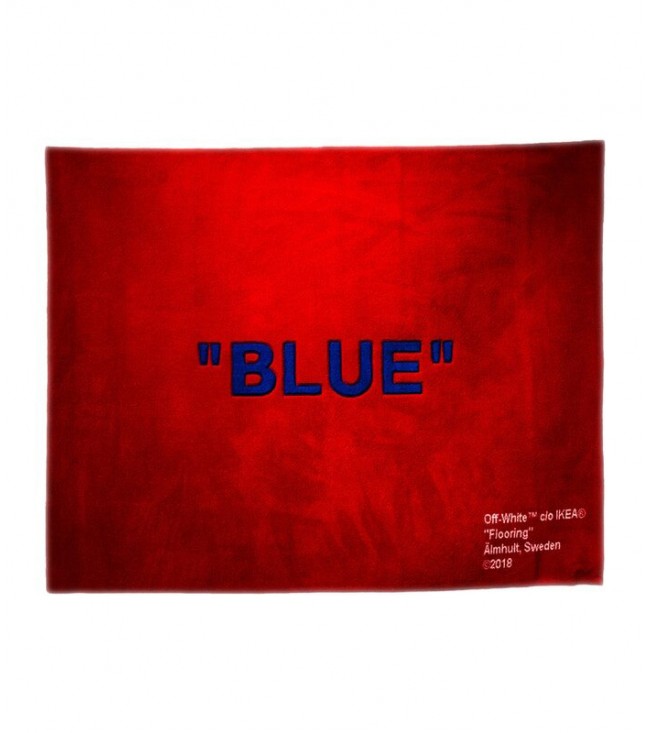 Ковер Virgil Abloh x IKEA "BLUE" Rug 250x200 CM Red/Blue