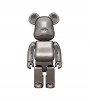 Bearbrick Rinaro Audio Chrome Portable Bluetooth Speaker 400% Platinum