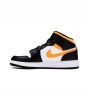Кроссовки Jordan 1 Mid White Pollen Black (GS)
