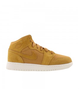 Кроссовки Air Jordan 1 Mid Golden Harvest Sail GS