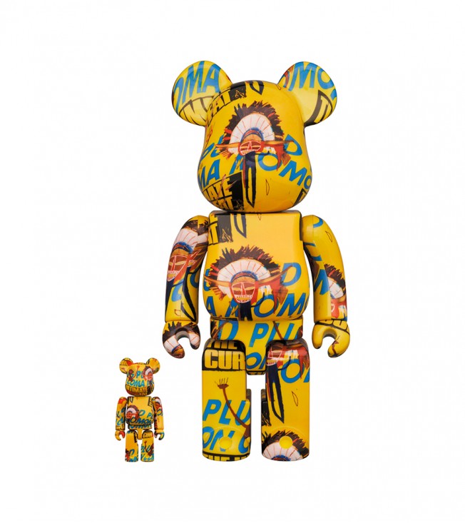 Bearbrick Andy Warhol x Jean-Michel Basquiat #3 100% & 400% Set