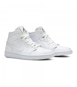 Кроссовки Jordan 1 Mid White Snakeskin WMNS - ???? ?20