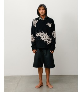 Свитер Stussy Floral Roll Neck Sweater Black
