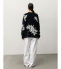 Свитер Stussy Floral Roll Neck Sweater Black
