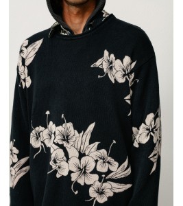Свитер Stussy Floral Roll Neck Sweater Black - ???? ?20