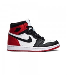 Кроссовки Air Jordan 1 Retro High Satin Black Toe WMNS