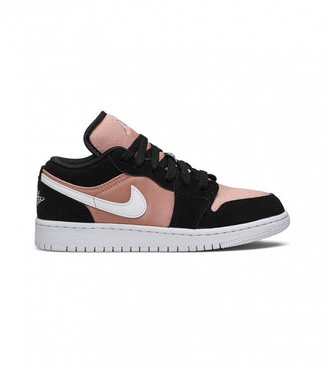 Кроссовки Air Jordan 1 Low Black White Rose Gold GS
