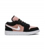 Кроссовки Air Jordan 1 Low Black White Rose Gold GS