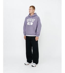 Stussy 80 Relaxed Hoodie Ash Purple - Фото №2