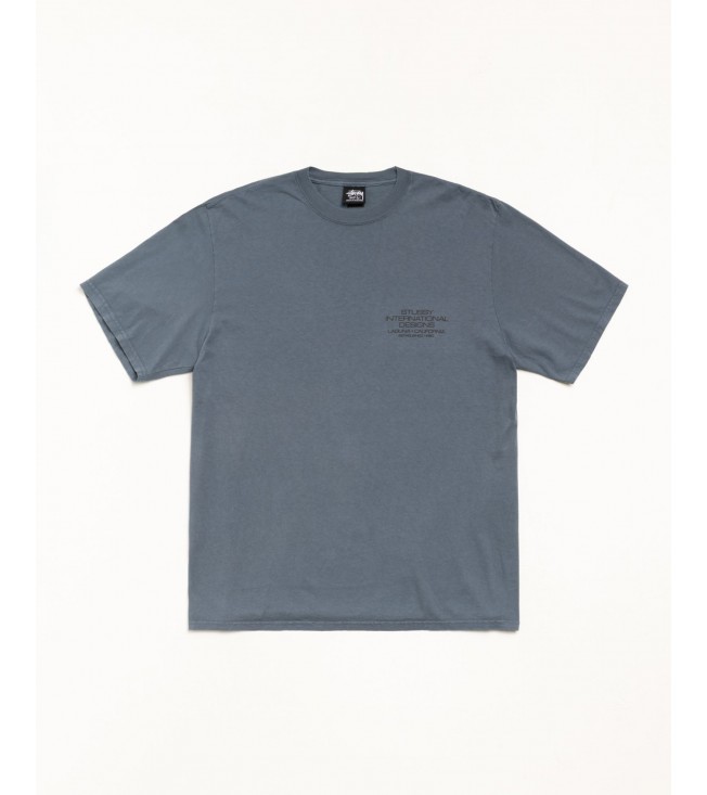 Футболка Stussy International Design Tee Pigment Dyed Navy