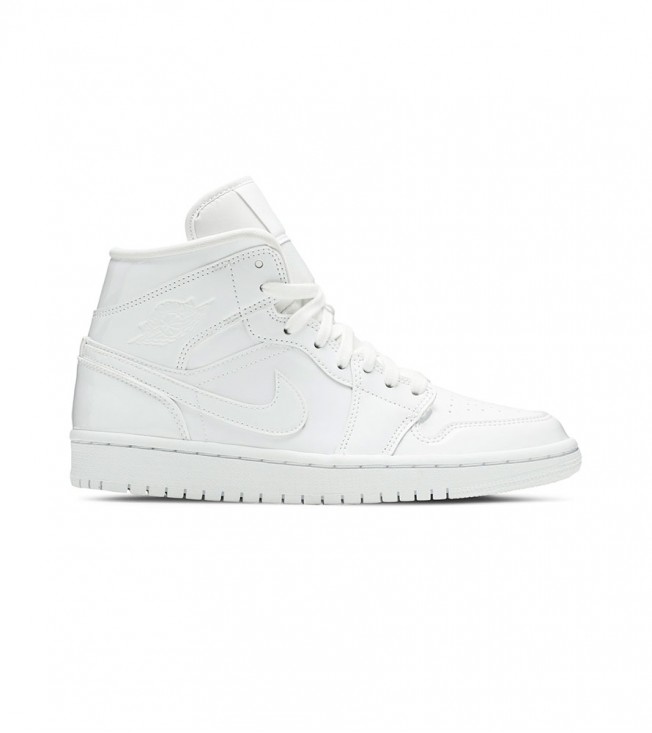 Кроссовки Jordan 1 Mid Triple White WMNS