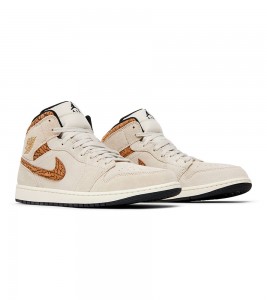 Jordan 1 Mid SE Brown Elephant - Фото №2
