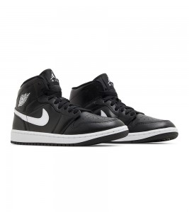 Jordan 1 Mid Black White WMNS - Фото №2